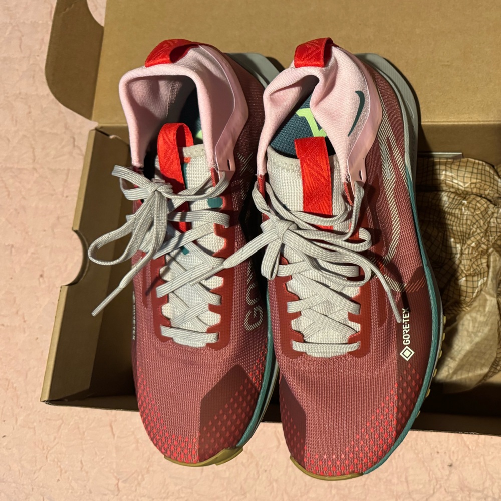 Nike Women's React Pink and Red Running Shoes